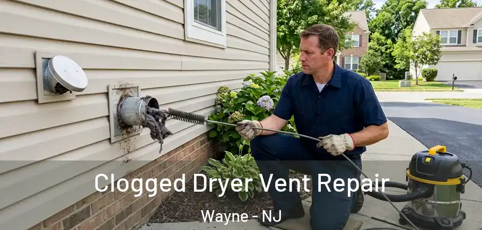 Clogged Dryer Vent Repair Wayne - NJ