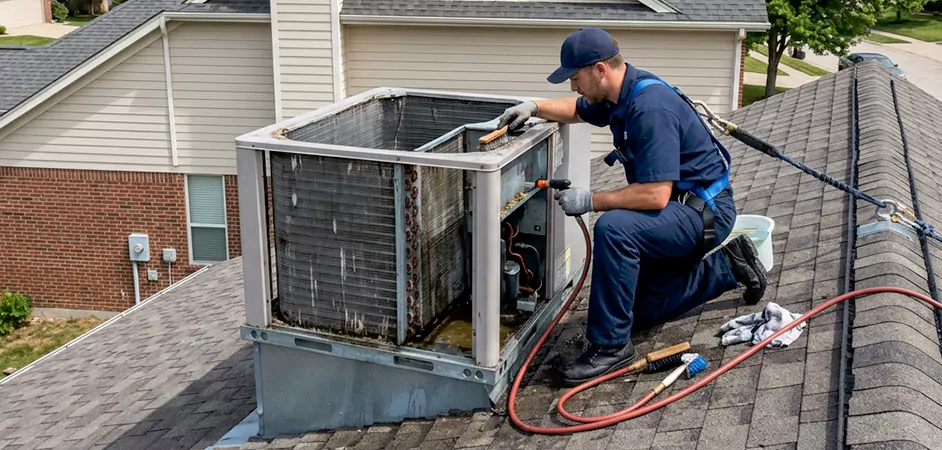 Rooftop Unit Cleaning in Wayne