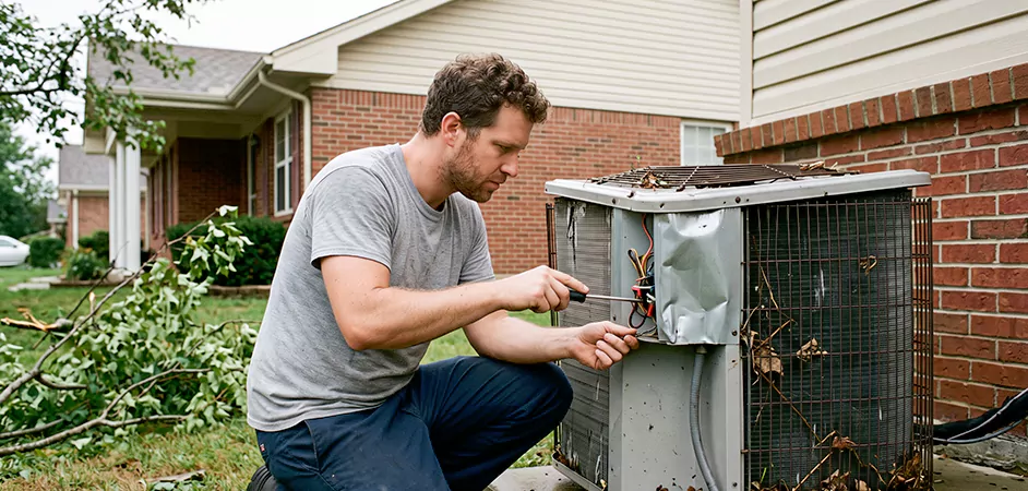 Storm Damage HVAC Restoration in Wayne