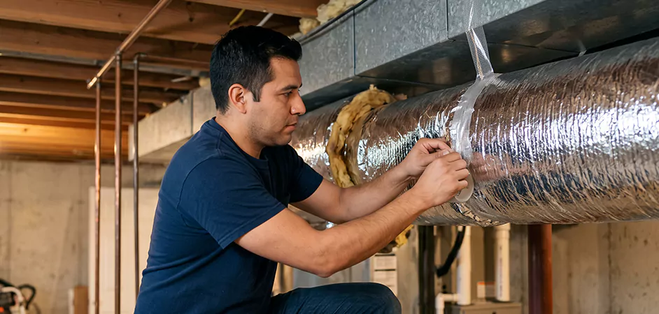 Duct Insulation Upgrade in Wayne