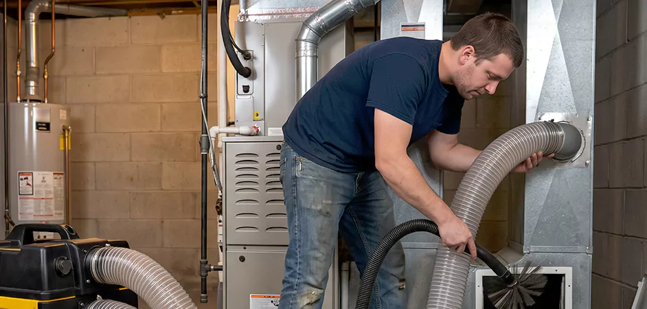 Negative Pressure Duct Cleaning for Large and Long Duct Systems in Wayne